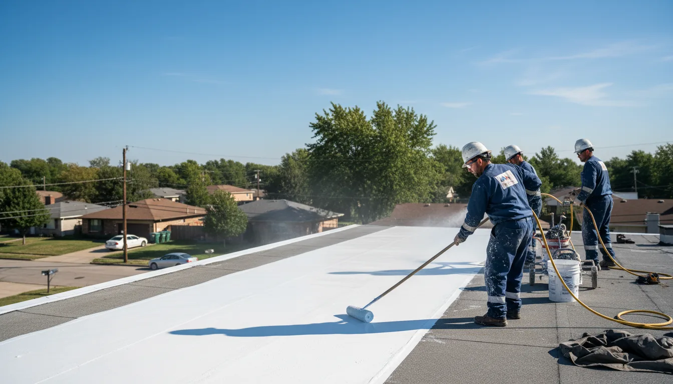 Commercial roof coating in Converse, IN near me